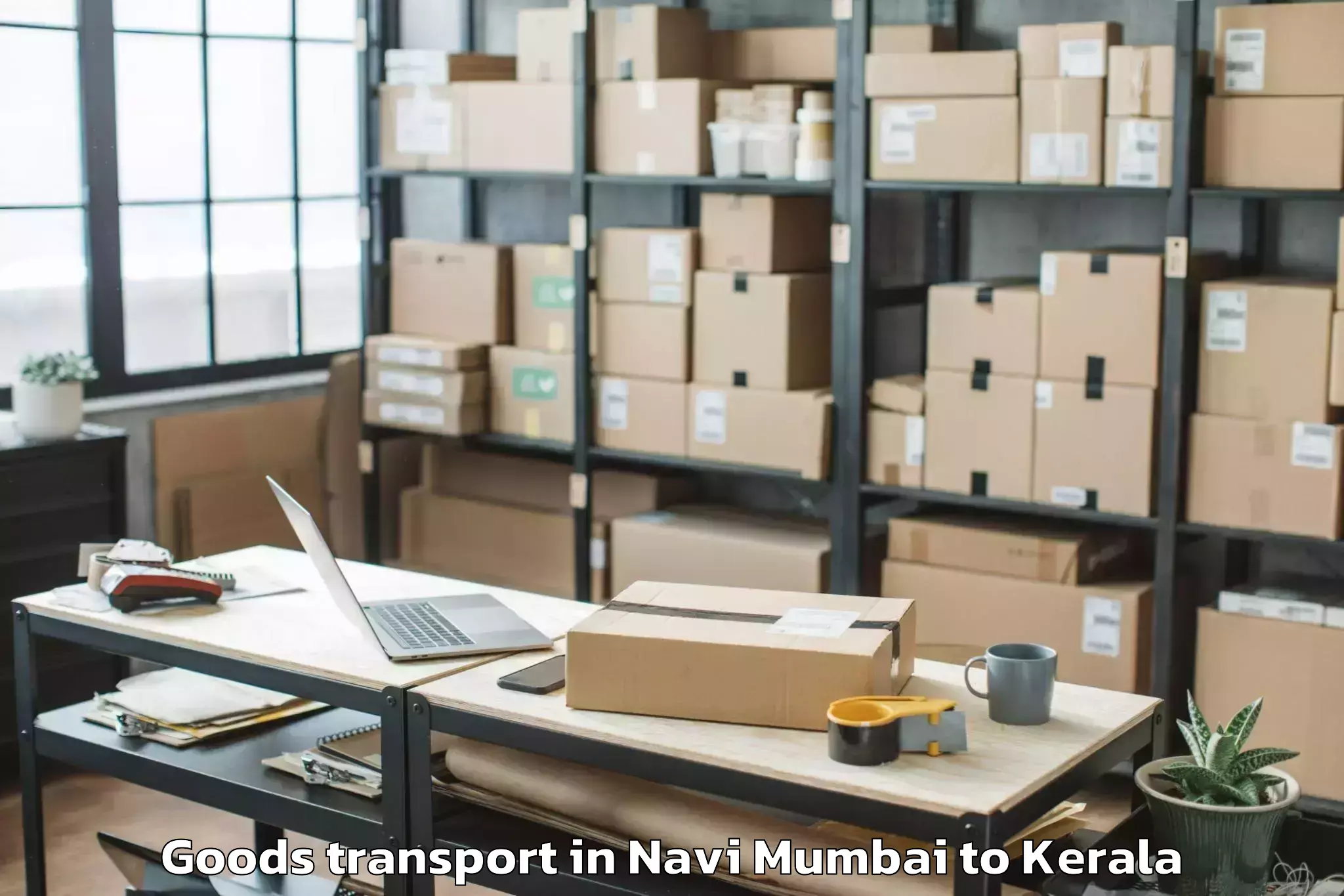 Reliable Navi Mumbai to Panayathamparamba Goods Transport